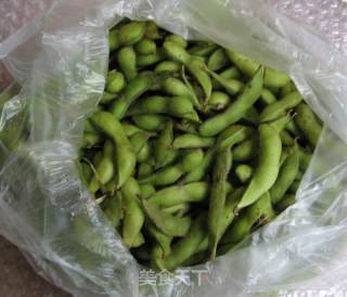 夜开花炒毛豆的做法步骤：1