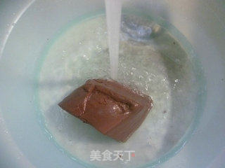 清汤鹅血的做法步骤：2