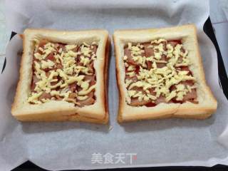懒人早餐----【吐司培根披萨】的做法步骤：6