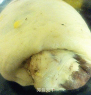 牛奶可可双色玉米土司的做法步骤：7