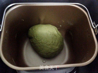 抹茶板栗面包的做法步骤：3