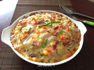 【培根芝士焗饭】-----经典浓香美味的做法步骤：10
