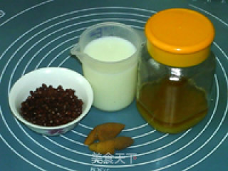 红豆蜜奶饮的做法步骤：1