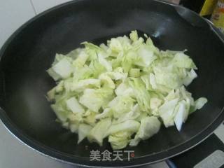 辣炒干锅包菜的做法步骤：3