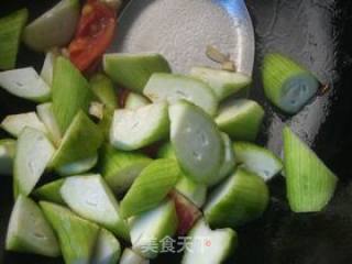 丝瓜炒荔枝的做法步骤：5
