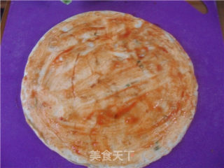 火腿鸡蛋饼的做法步骤：9
