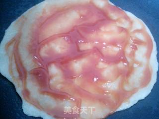 茄汁肉末鸡蛋葱花饼的做法步骤：7