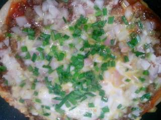 茄汁肉末鸡蛋葱花饼的做法步骤：11