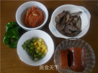 火腿虾仁披萨的做法步骤：7