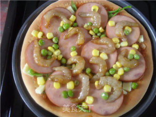 火腿虾仁披萨的做法步骤：20