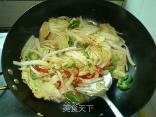黑椒鸡丝娃娃菜的做法步骤：5