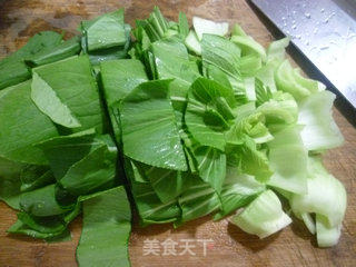 五花肉青菜面疙瘩的做法步骤：4