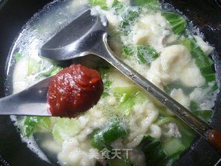 五花肉青菜面疙瘩的做法步骤：11
