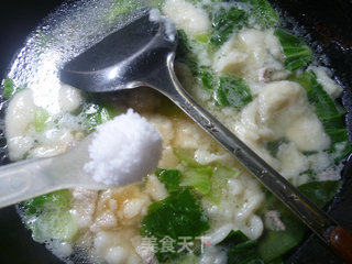 五花肉青菜面疙瘩的做法步骤：12