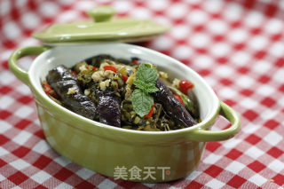 雪菜肉末茄子的做法步骤：9