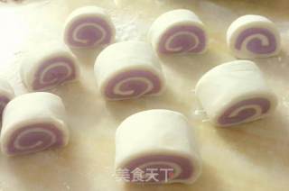 紫薯双色馒头的做法步骤：4