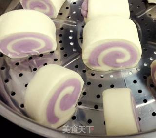 紫薯双色馒头的做法步骤：5