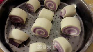 紫薯双色馒头的做法步骤：6