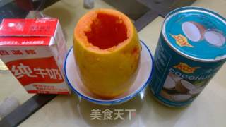 木瓜牛奶冻的做法步骤：1