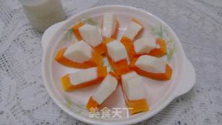 木瓜牛奶冻的做法步骤：4