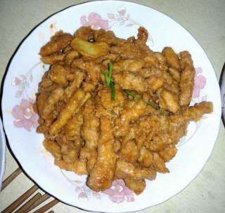 茄汁里脊肉条的做法步骤：6