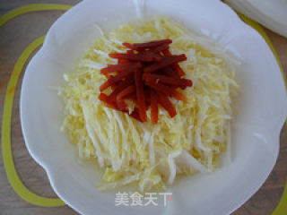 开胃小菜—金丝白菜的做法步骤：4