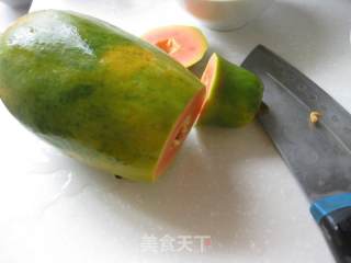 木瓜牛奶冻的做法步骤：2
