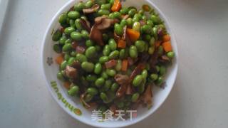 香肠炒毛豆的做法步骤：6