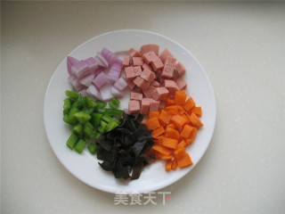 [五彩南瓜面疙瘩]的做法步骤：2