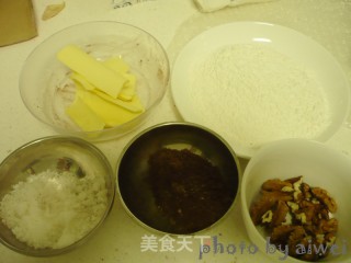 可可核桃饼干的做法步骤：1
