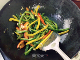 豉香苦瓜彩椒的做法步骤：7