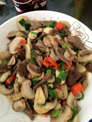 口蘑烧肉的做法步骤：9