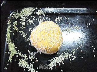 南瓜豆沙饼的做法步骤：9