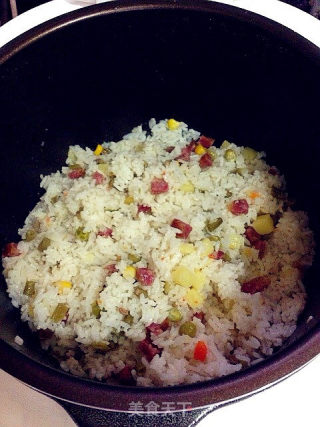 香肠土豆焖饭的做法步骤：12