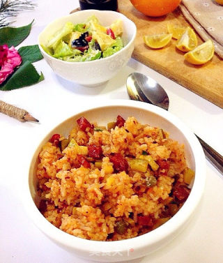 香肠土豆焖饭的做法步骤：15