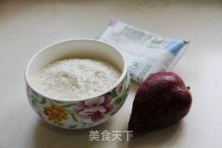 奶香紫薯发糕的做法步骤：1