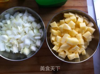 土豆洋葱红烧肉焖饭的做法步骤：5