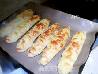 葱香芝士面包条的做法步骤：14