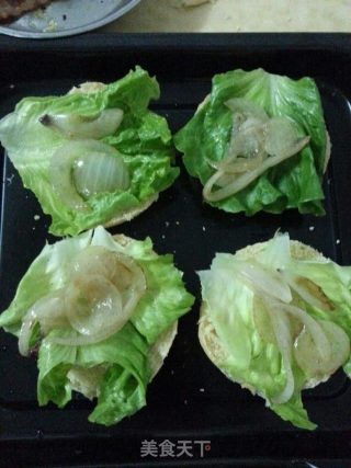 培根火腿芝士汉堡的做法步骤：7