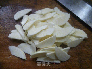 带豆甜虾炒茭白的做法步骤：3