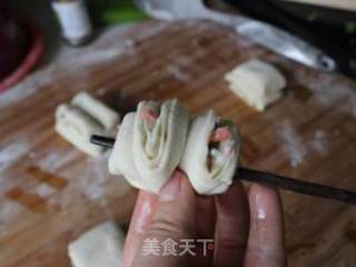 椒盐葱花卷的做法步骤：15