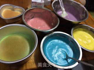 彩虹蛋糕的做法步骤：2