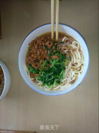 青菜肉丝面的做法步骤：9