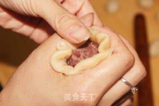 甜蜜七夕——酥皮红豆（绿豆）饼的做法步骤：13