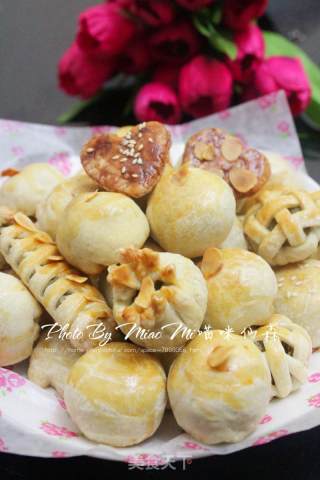 甜蜜七夕——酥皮红豆（绿豆）饼的做法步骤：15