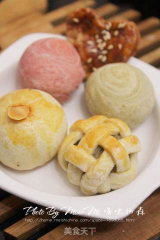 甜蜜七夕——酥皮红豆（绿豆）饼的做法步骤：17