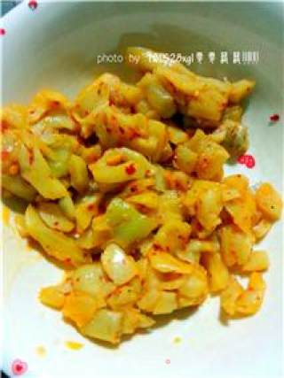 饭扫光：萝卜干炒四季豆的做法步骤：3