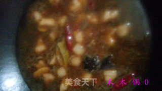 豆筋烧五花的做法步骤：2