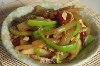 鸡肉炒西瓜皮的做法步骤：7