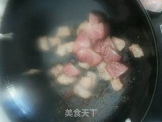 蒜薹炒腊肉的做法步骤：3